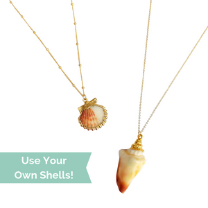 Make your own custom seashell jewelry
