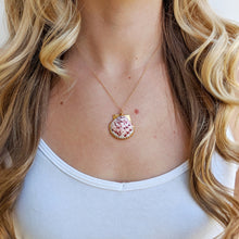 Pink Shiny Seashell Necklace