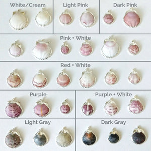 Different colors for seashell inspire necklaces